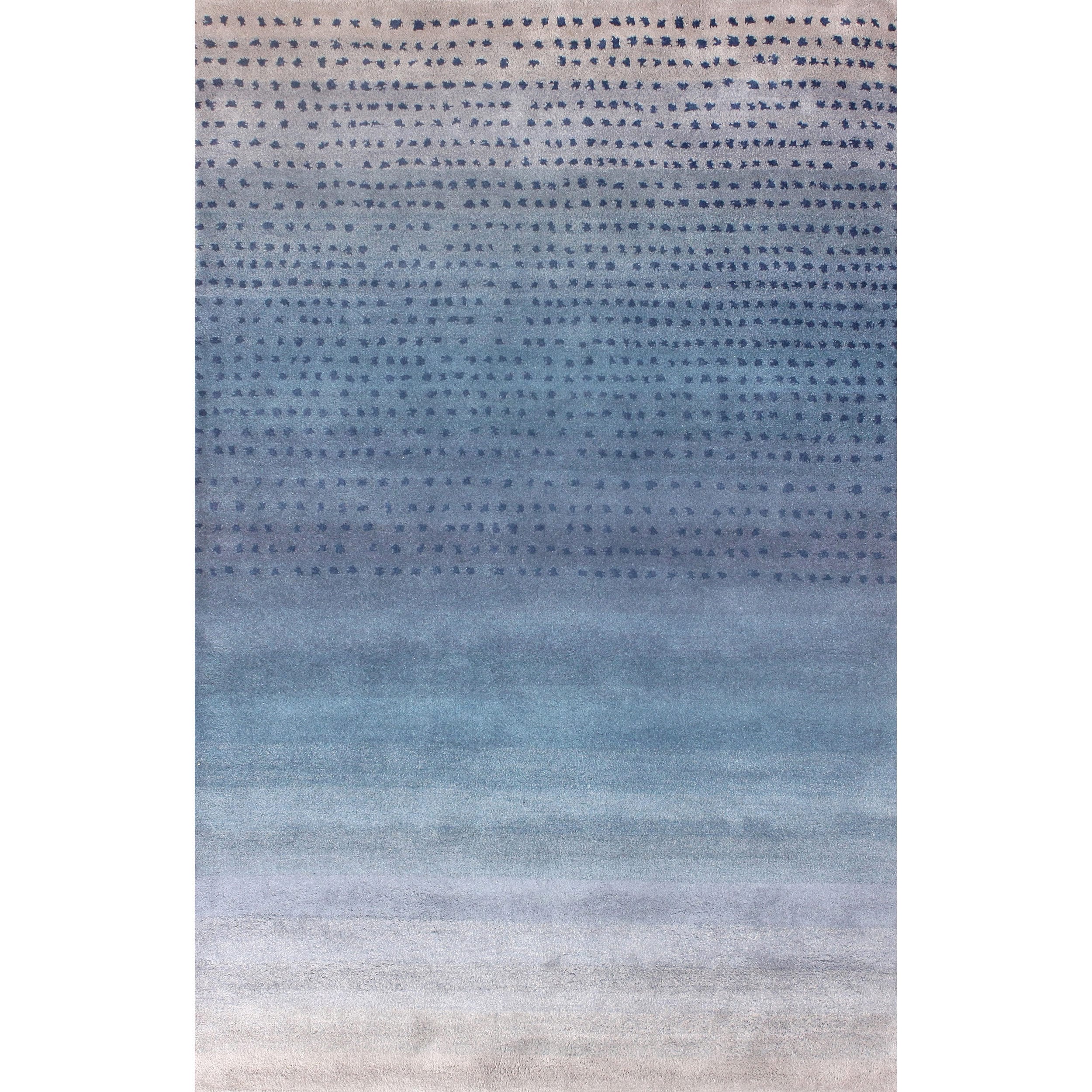 Nuloom Handmade Ombre Blue Wool Rug (5 X 8)