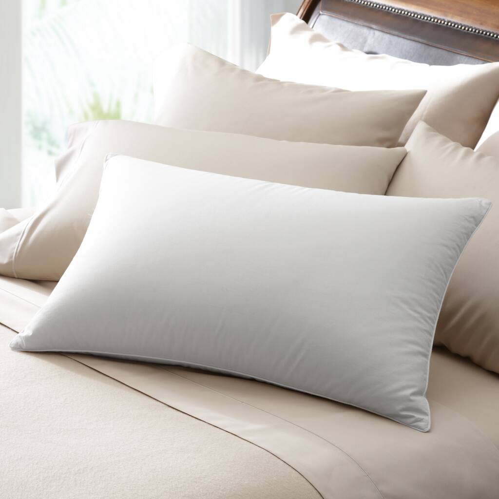 Famous Maker 230 Thread Count Soft White Down Pillow
