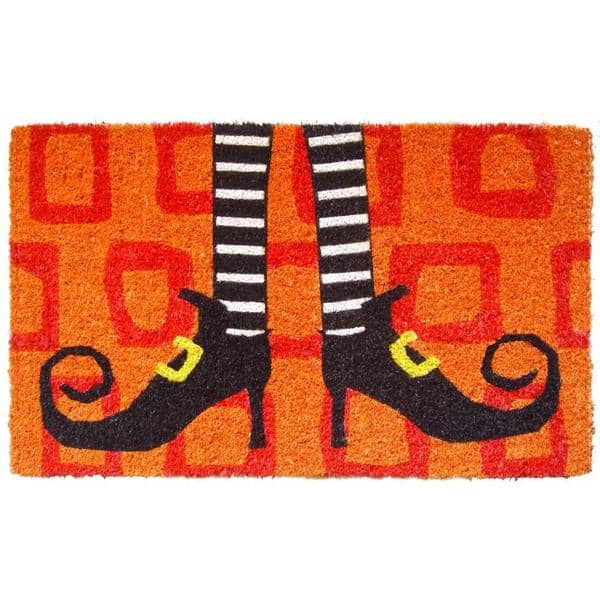 Entryways Wicked Witch Shoes Hand-woven Coconut Fiber Doormat - - 8602786