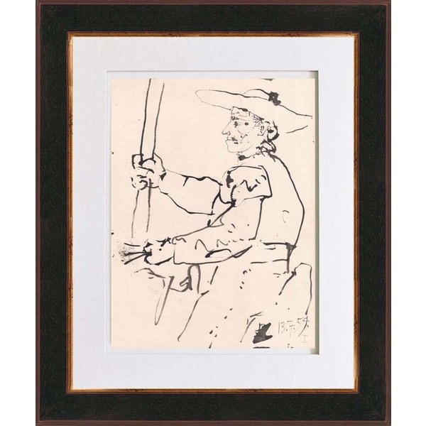 Pablo Picasso 'Number 1 dated 13/7/59' Bichromie Framed Prints