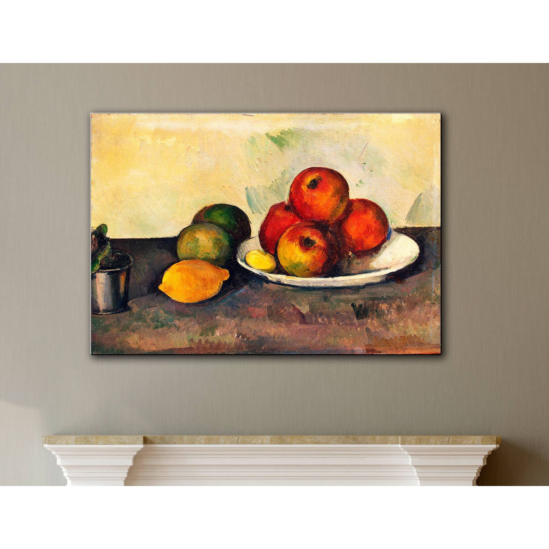 Paul Cezanne 'Still Life with Apples' Gallery-wrapped Canvas Wall Art ...