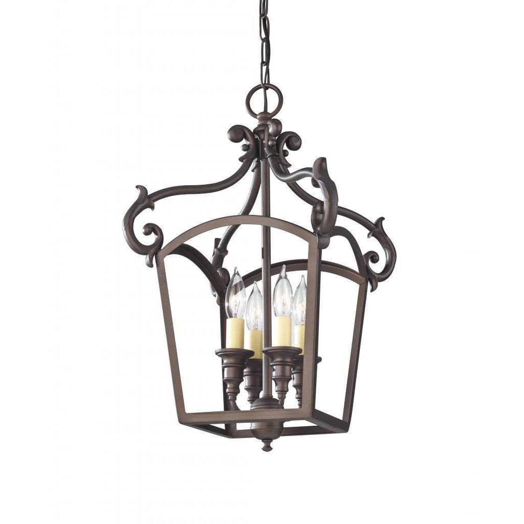 Oil Rubbed Bronze 4 light Luminary Chandelier