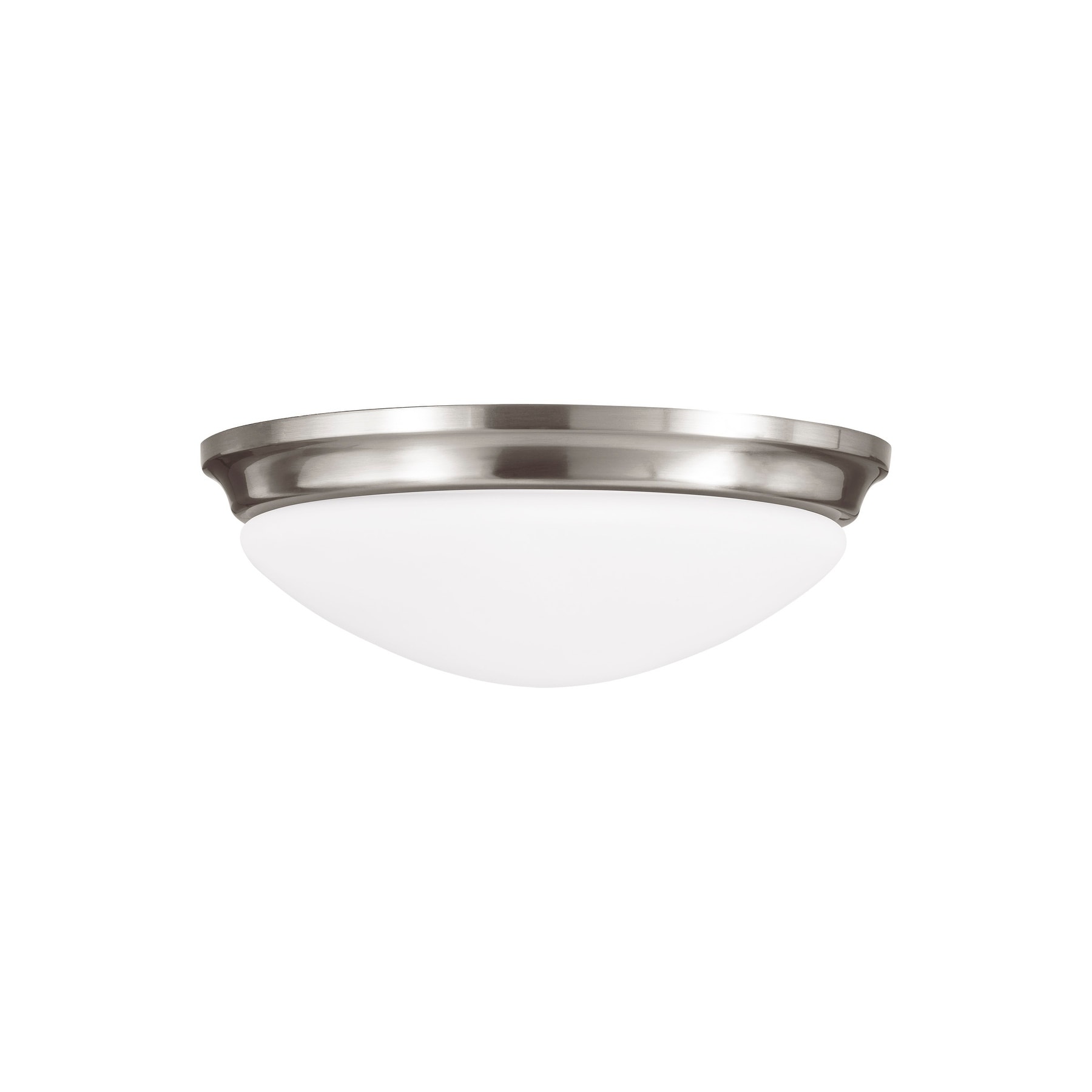 Barrington Brushed Steel 1 light Indoor Flush Mount