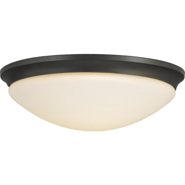 Barrington Oil Rubbed Bronze 3 light Indoor Flush Mount Fixture FEISS HOME SOLUTIONS Flush Mounts