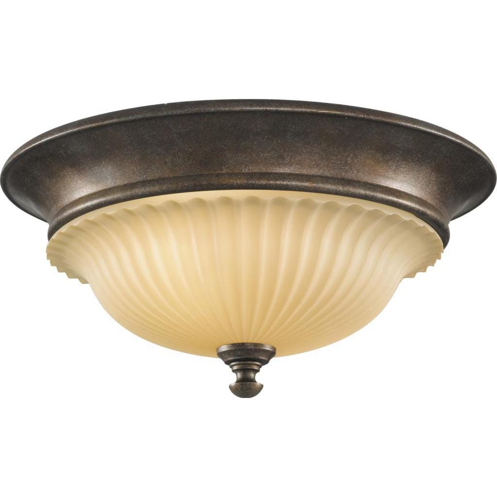 Barrington British Bronze 2 light Indoor Flush Mount Fixture