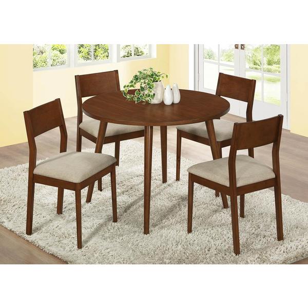 Modern Oak Veneer 42 Inch Dining Table
