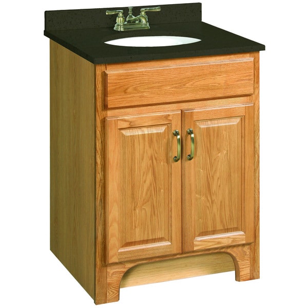 design house 530386 richland nutmeg oak vanity cabinet with 2-doors, 24 x  21 inches