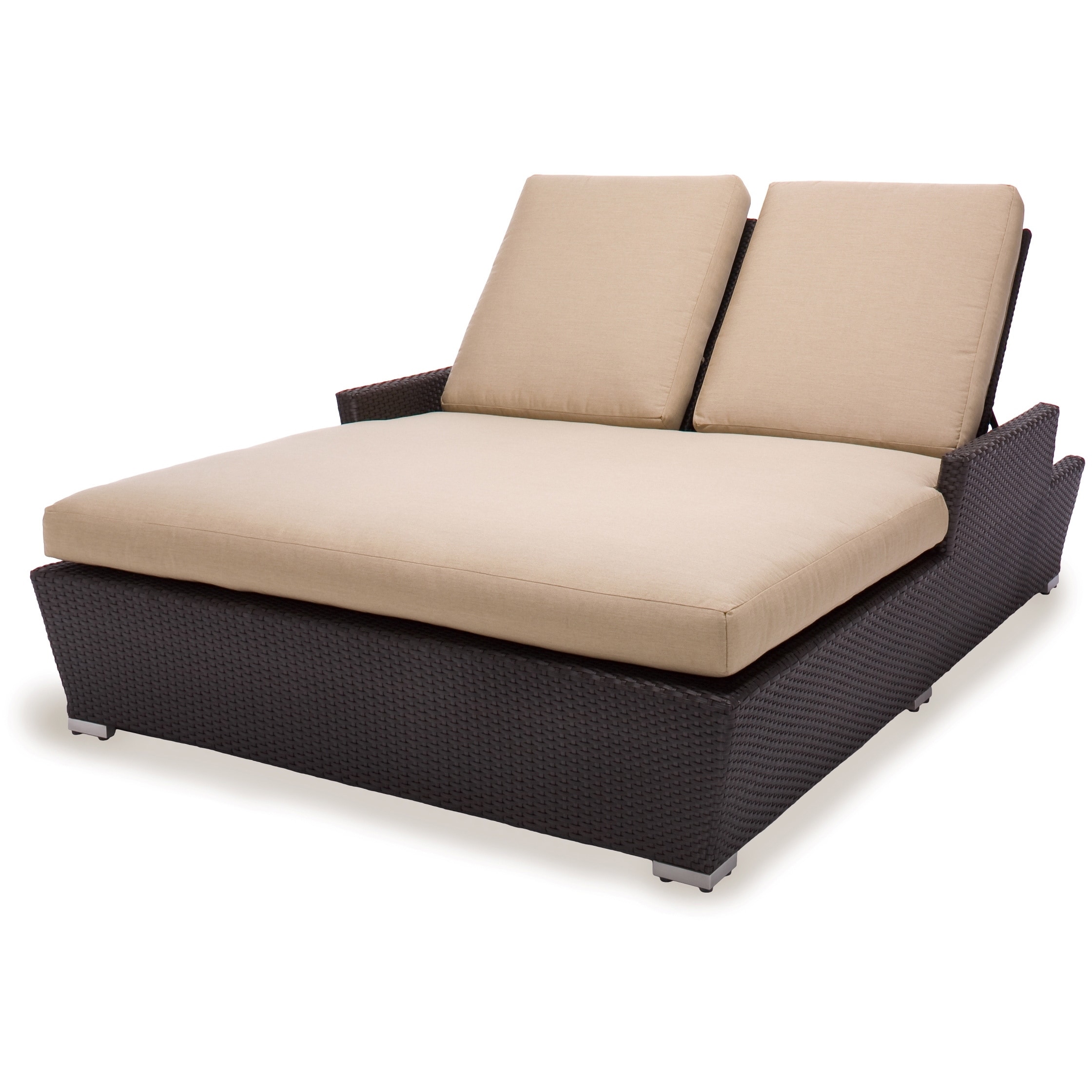 Shop Maxine All Weather Wicker Double Chaise Lounger Free