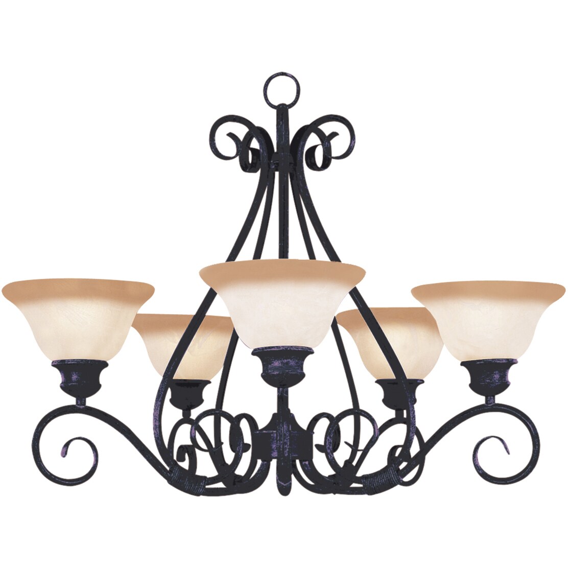 Maxim Pacific Bronze 5-light Chandelier (Pacific 5-Light Chandelier) - Chandeliers For Bedrooms by Overstock.com