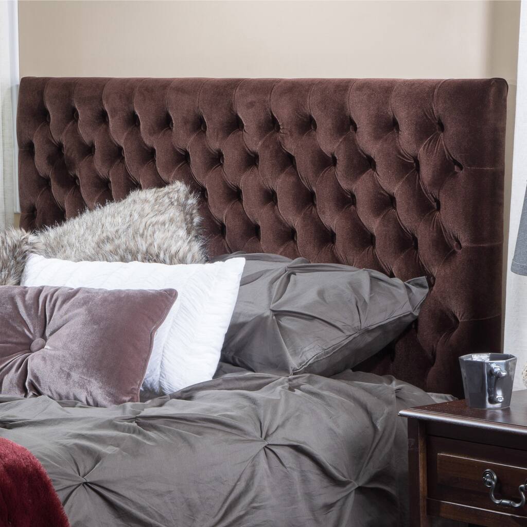 Bolton Adjustable Full/ Queen Tufted Fabric Headboard by Christopher Knight Home