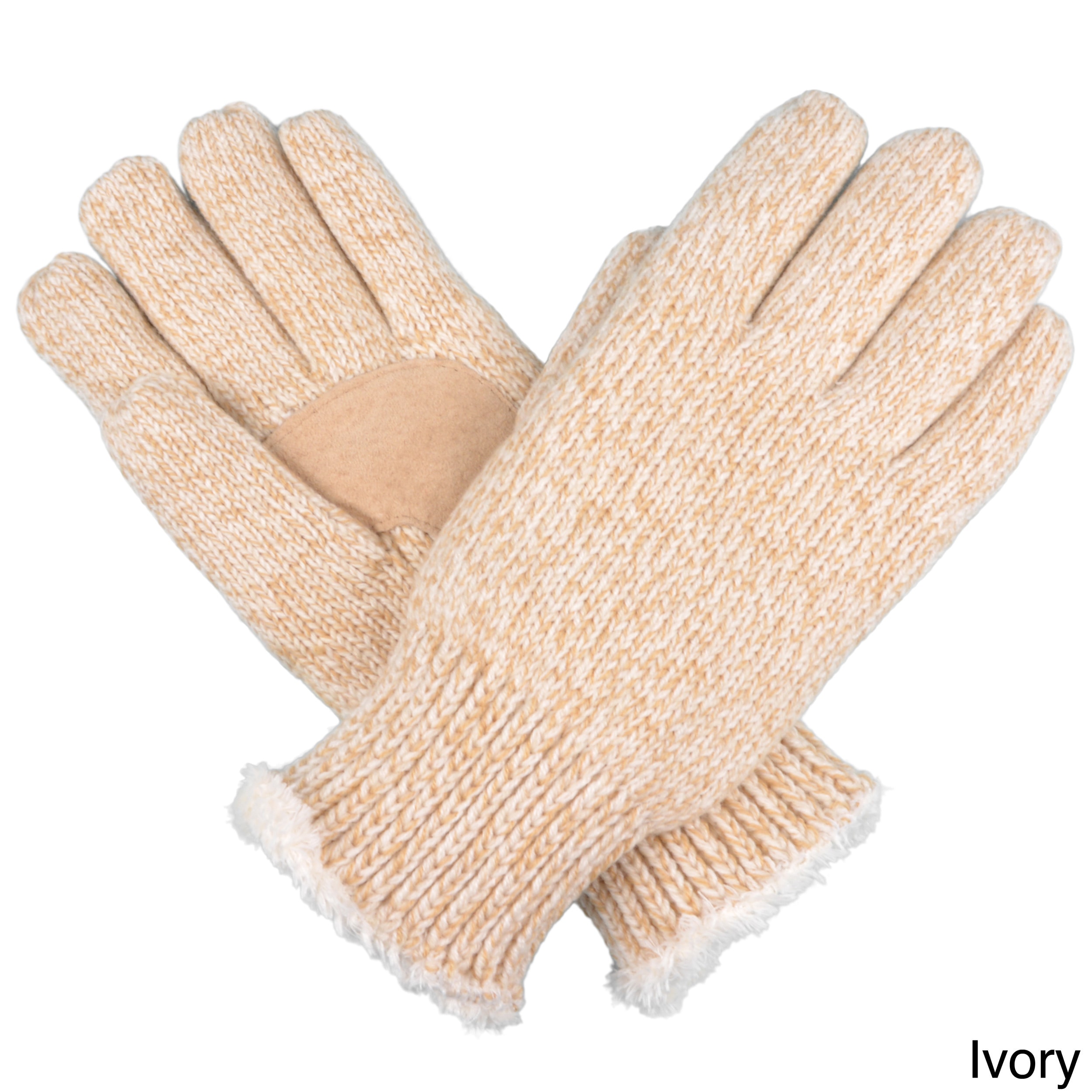 Isotoner Womens Microluxe Lined Knit Gloves