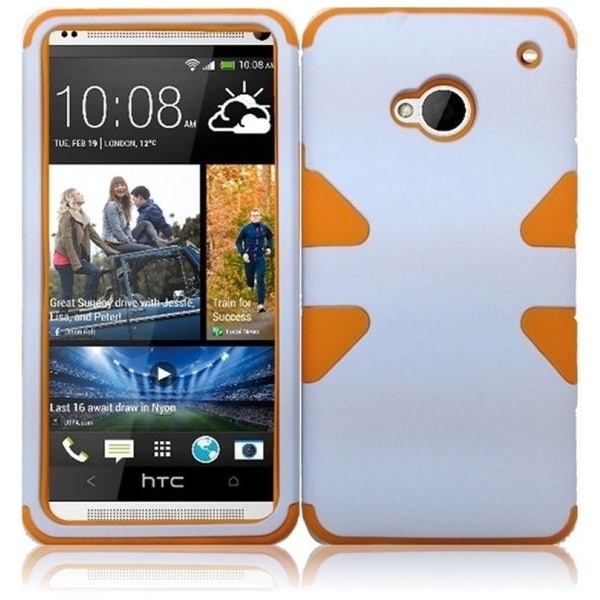 BasAcc White/ Orange Case for HTC One M7 BasAcc Cases & Holders