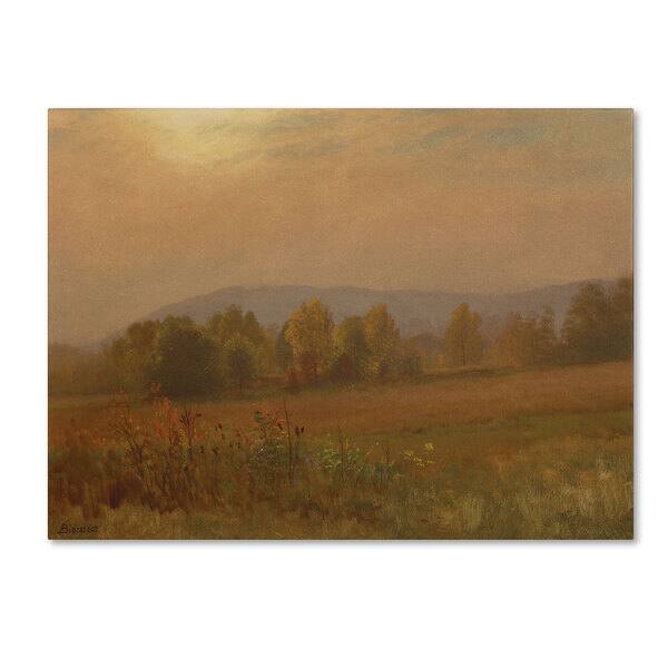 Albert Bierstadt 'Autumn Landscape New England' Canvas Art Overstock