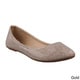 shiny ballerina flats