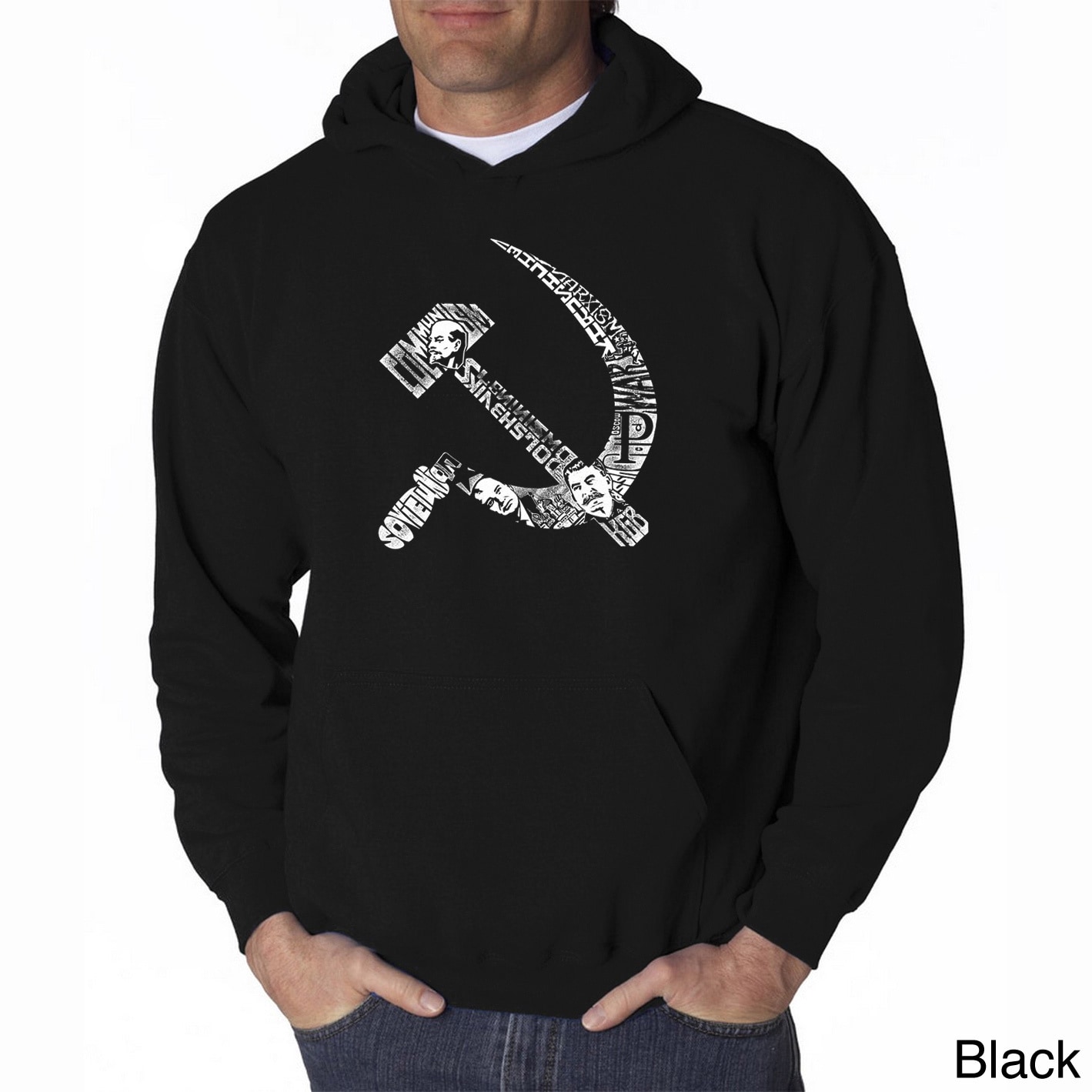 Mens Ussr Hooded Sweatshirt