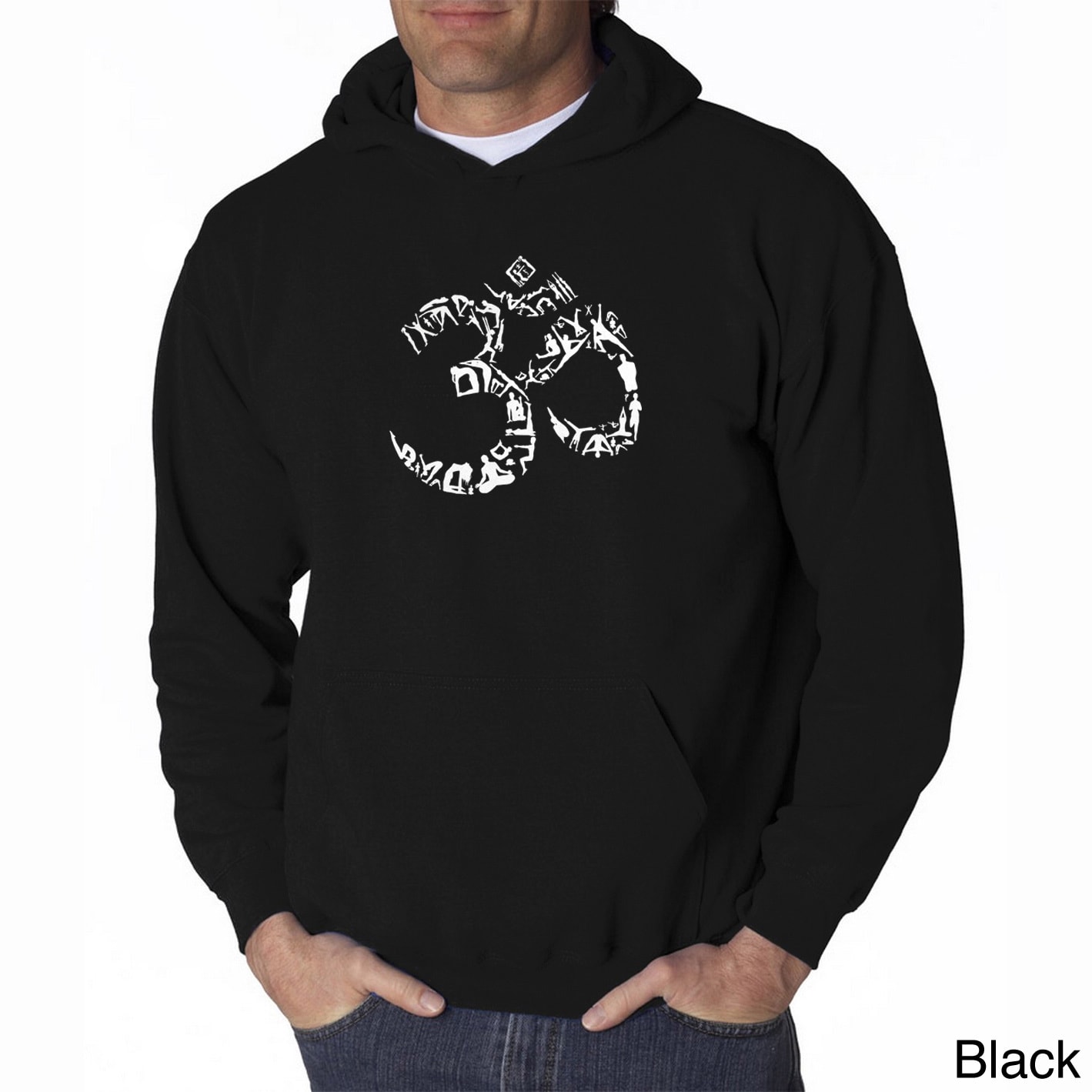 Mens Yoga Om Hooded Sweatshirt