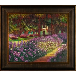 La Pastiche Claude Monet 'Artist's Garden at Giverny' Hand Painted ...