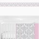 preview thumbnail 2 of 0, Sweet Jojo Designs Pink, Grey and White Elizabeth Modern Wall Paper Border