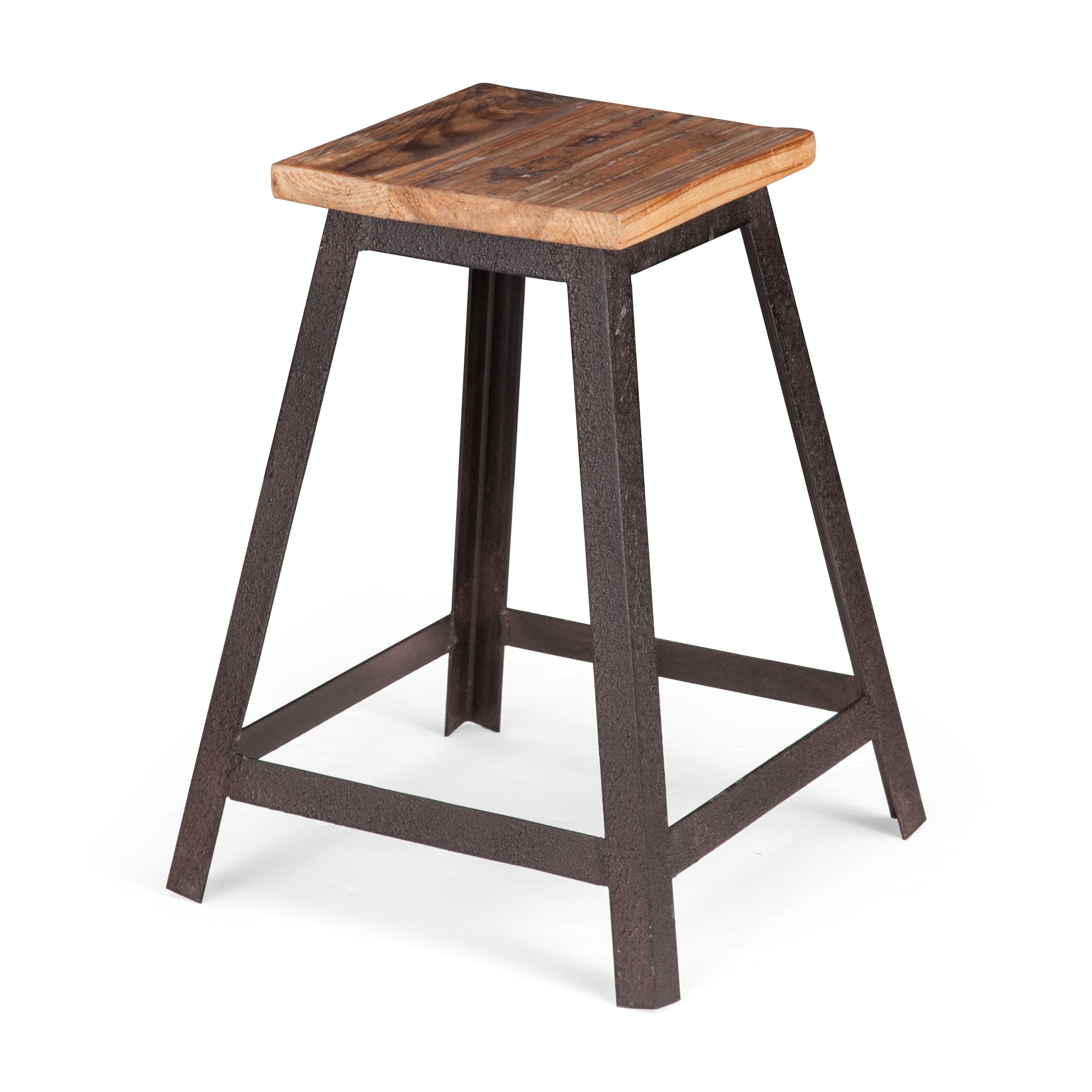 Leland Distressed Natural Barstool