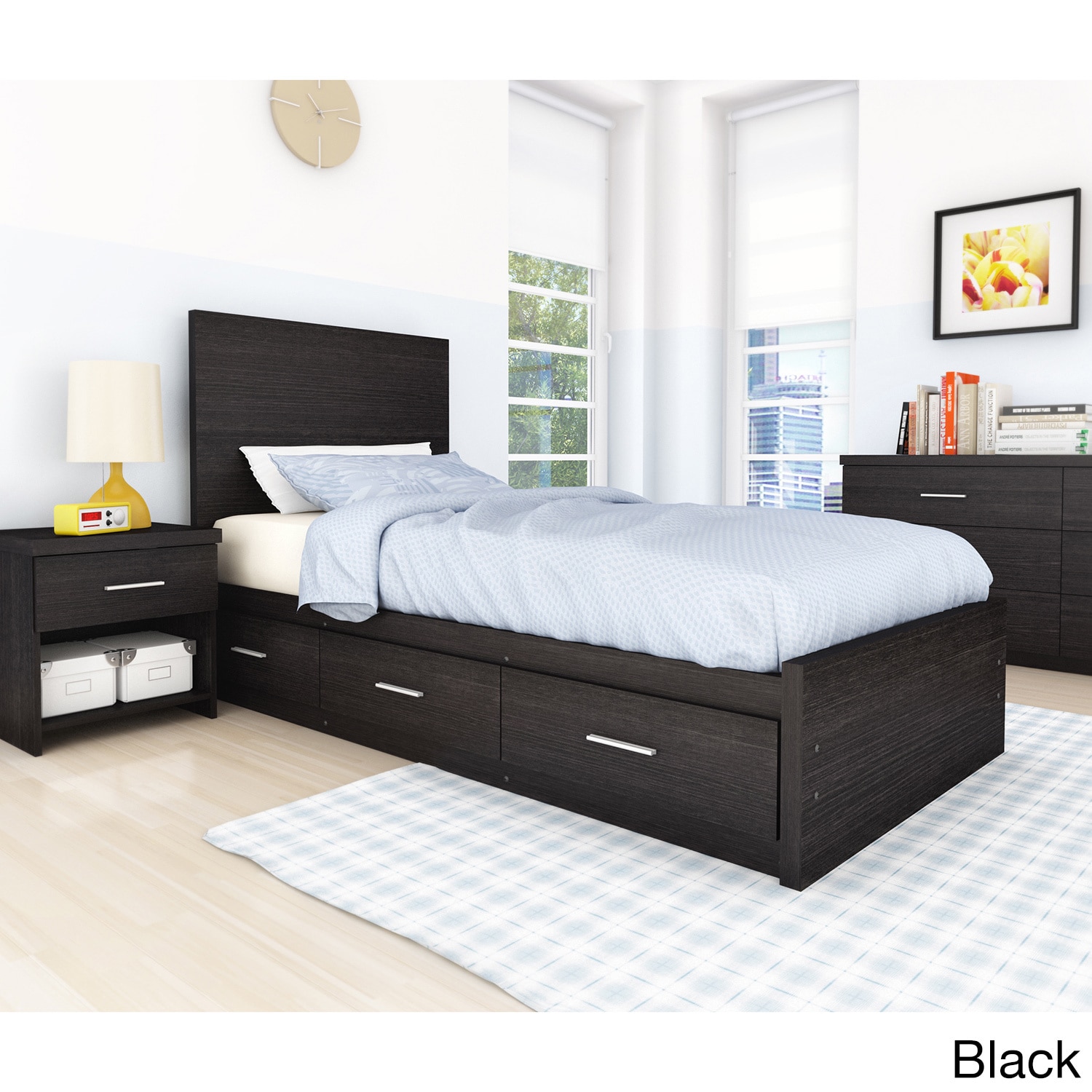 Sonax 4 piece Single Storage Bedroom Set