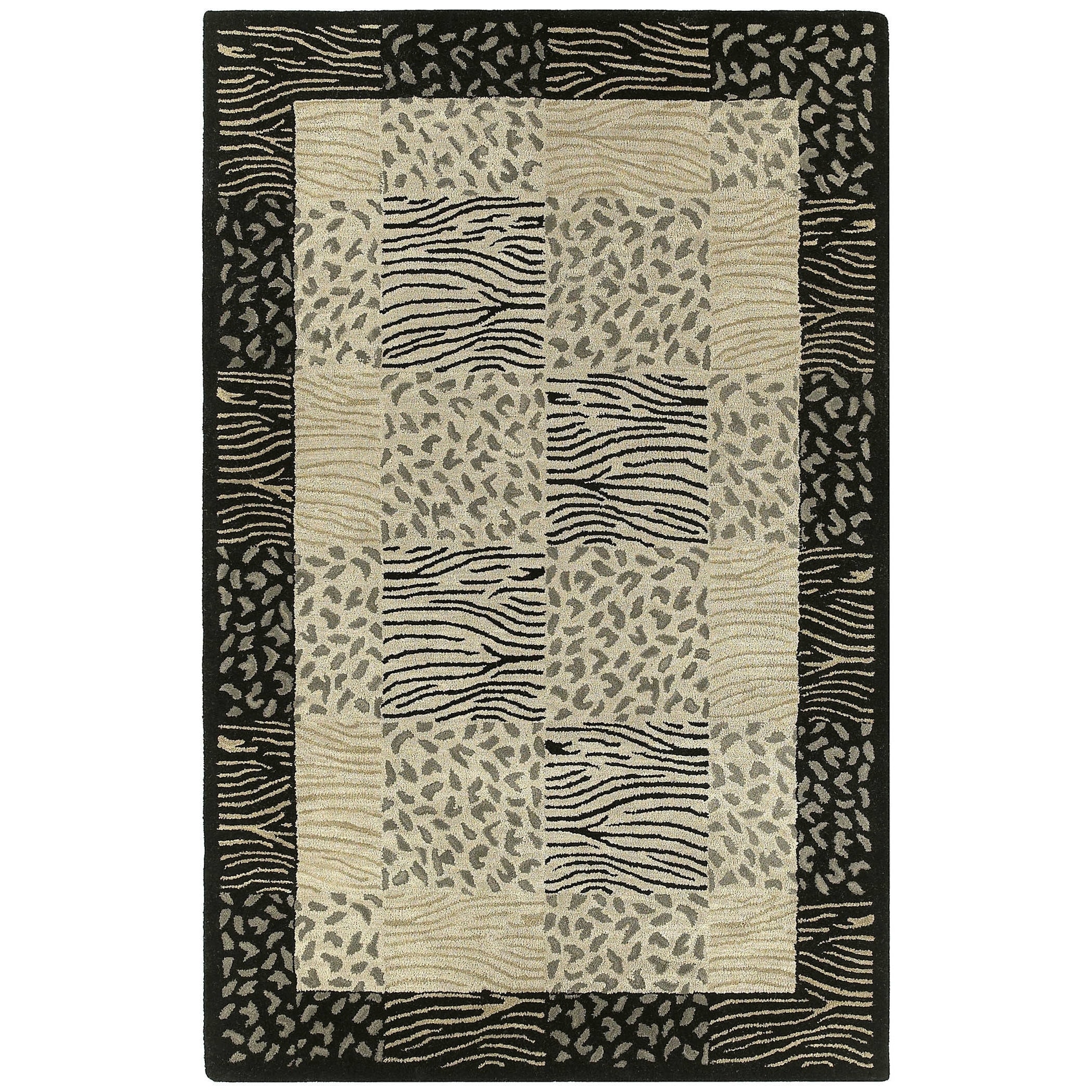 Lawrence Multi Print Hand Tufted Wool Rug (3 X 5)