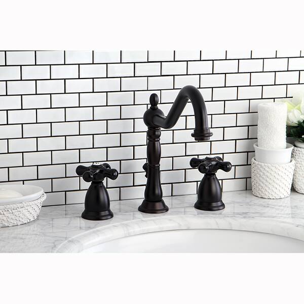 Shop Victorian Oil Rubbed Bronze Black Widespread Bathroom