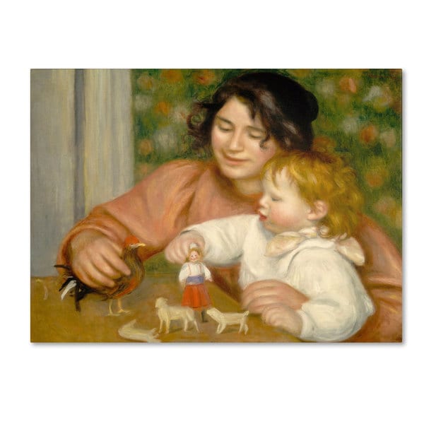 Pierre Renoir Child With Toys 1895 96 Canvas Art