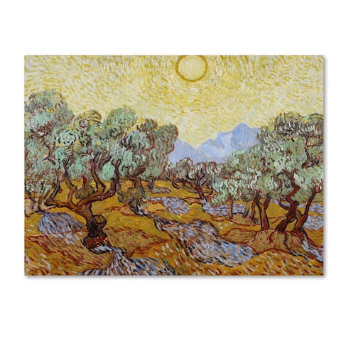 Vincent van Gogh 'Olive Trees 1889' Canvas Art - Multi
