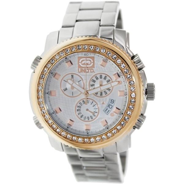 Marc Ecko Men's Jetcetter Silvertone Stainless Steel Bracelet Silvertone Dial Watch Marc Ecko Men's Marc Ecko Watches