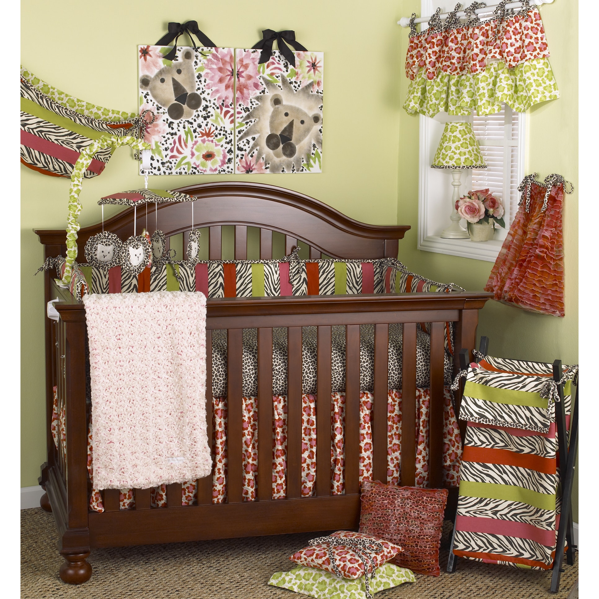 Cotton Tale Here Kitty 7 piece Crib Bedding Set