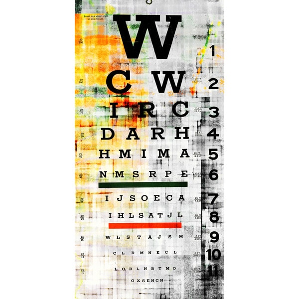 'Eye Chart' Canvas Art - Multi