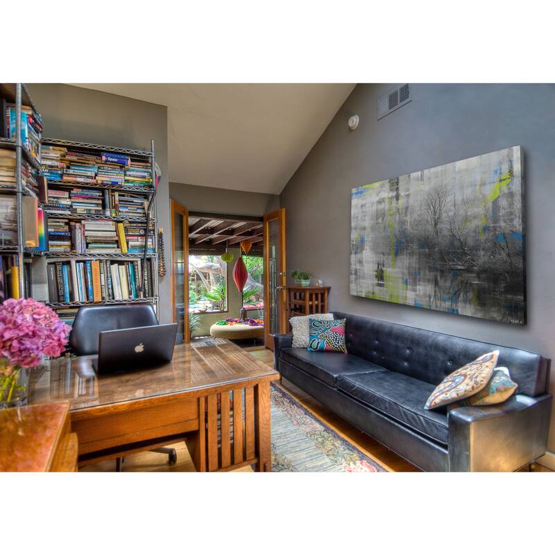 Parvez Taj 'Misty Lake' Canvas Art