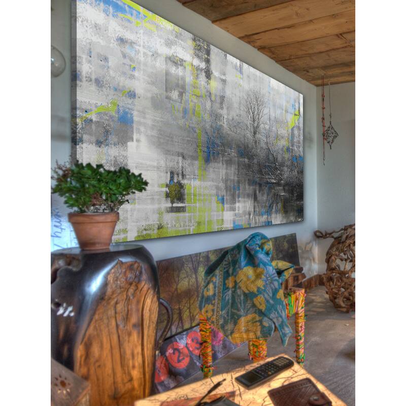 Parvez Taj 'Misty Lake' Canvas Art