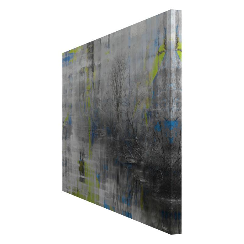 Parvez Taj 'Misty Lake' Canvas Art