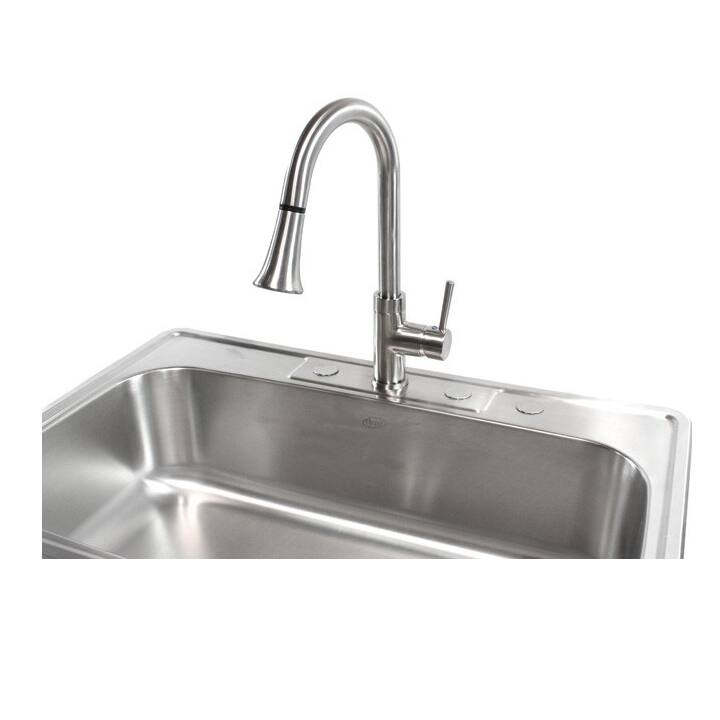 Stainless Steel Top Mount Dropin Single Bowl Kitchen Sink On Sale