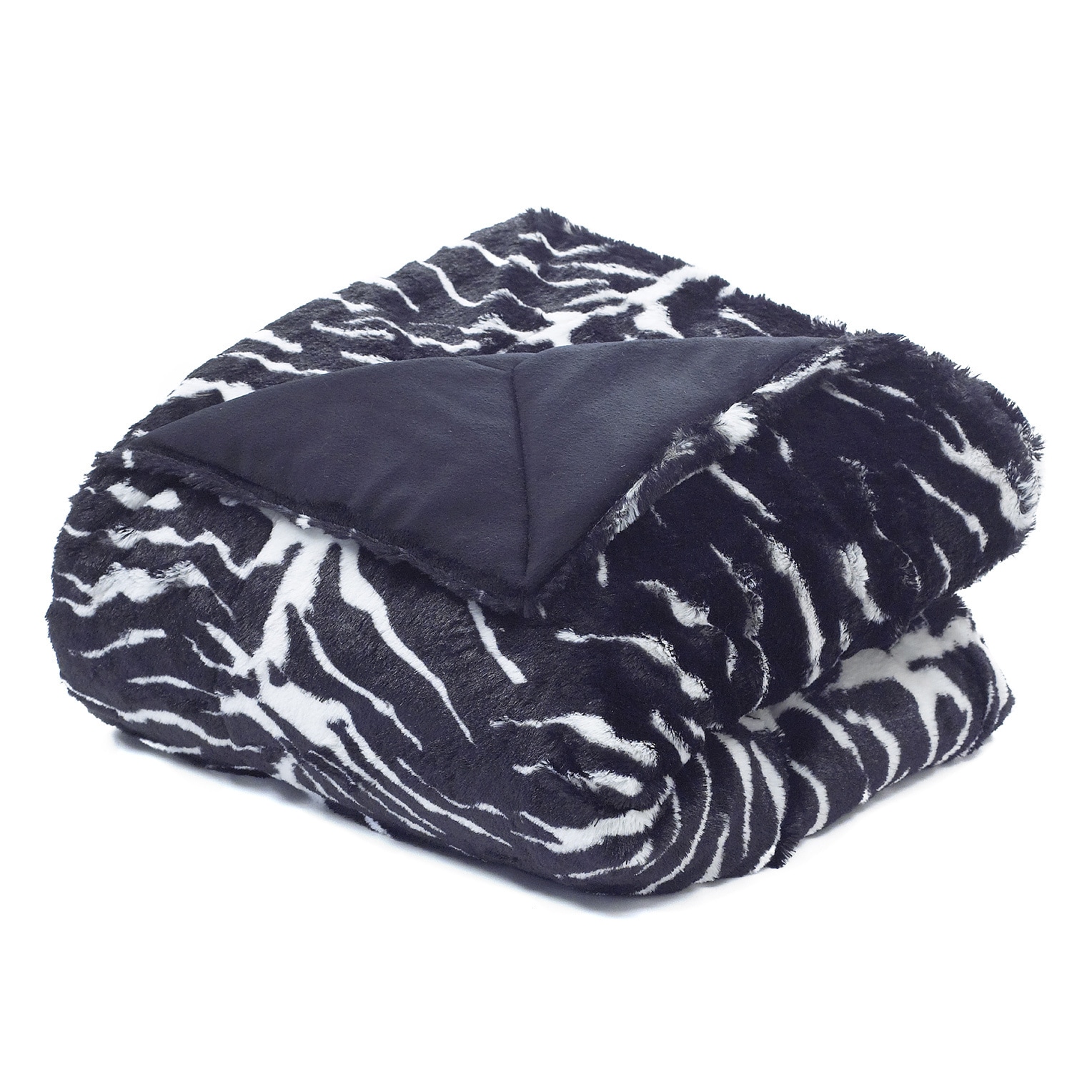 Tiger Faux Fur Plush Throw