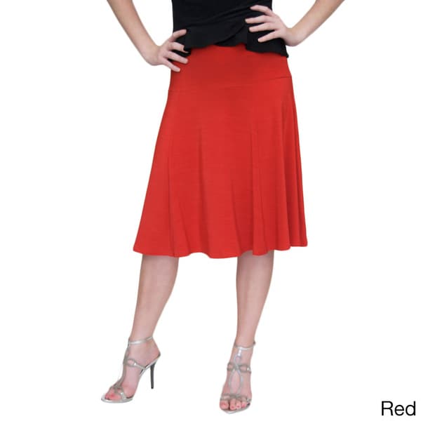 Shining Star Women's Flaired Skirt Shining Star Mid length Skirts