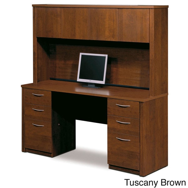 Bestar Embassy Credenza and Hutch Kit