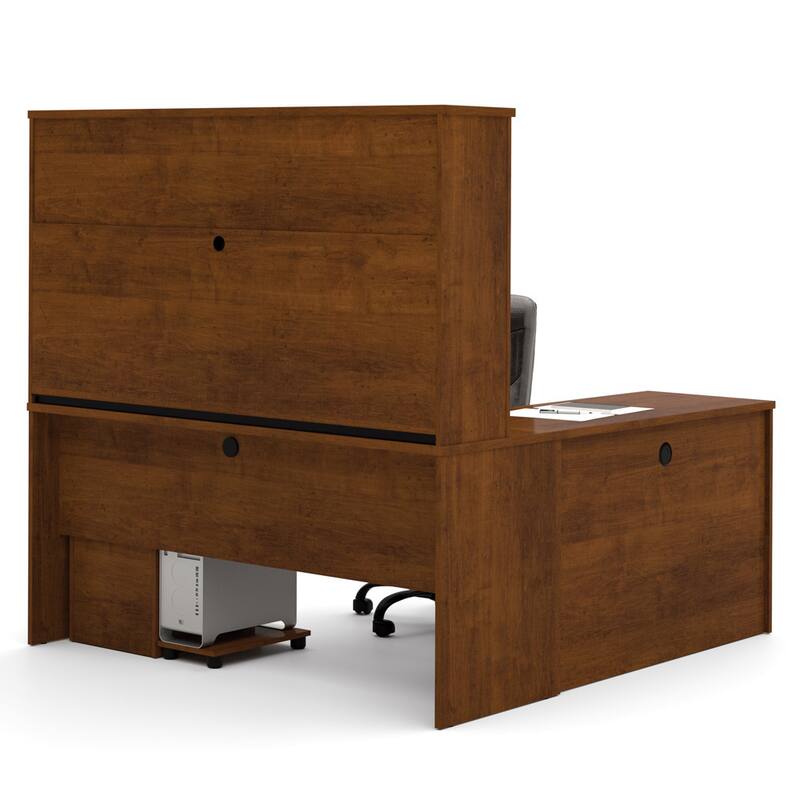 Bestar Embassy 6-drawer L-shaped Workstation Desk Kit