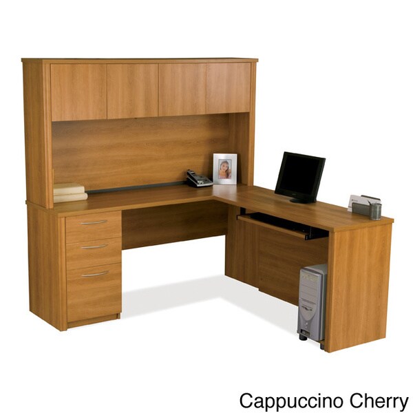 Shop Bestar Embassy 3drawer Lshaped Workstation Desk Kit Free