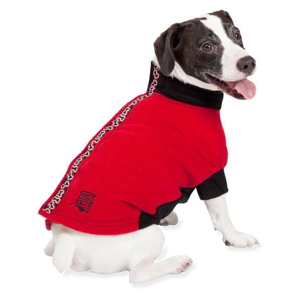 Shop Petsafe Fido Fleece Red Bones Dog Jacket Free Shipping On