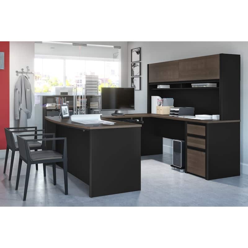 Bestar Connexion U-shaped Workstation Desk Kit