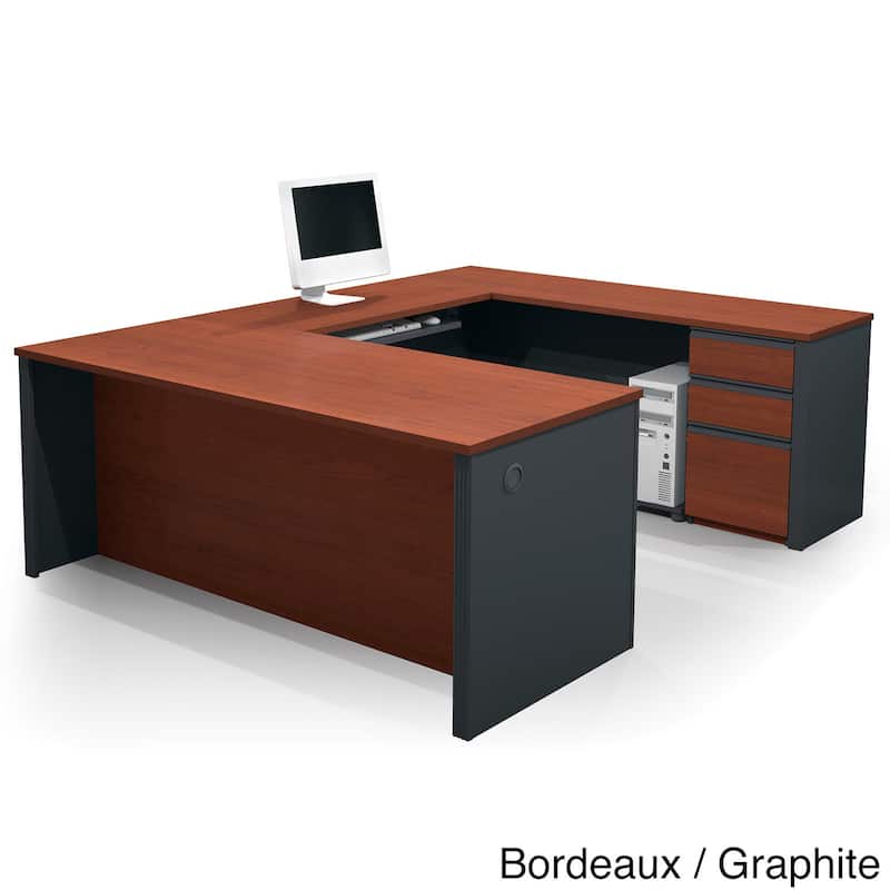Bestar Prestige U-shaped Workstation Desk Kit