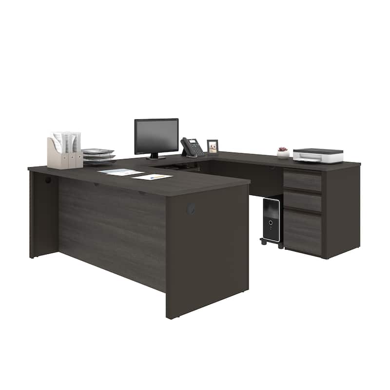 Bestar Prestige U-shaped Workstation Desk Kit