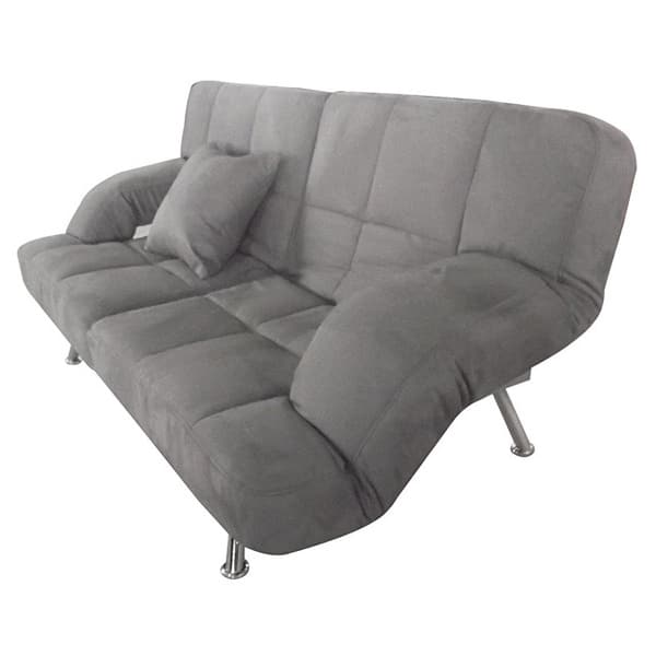 Grey Microsuede Sofa Bed 8610244 Grey Microsuede Sofa Bed