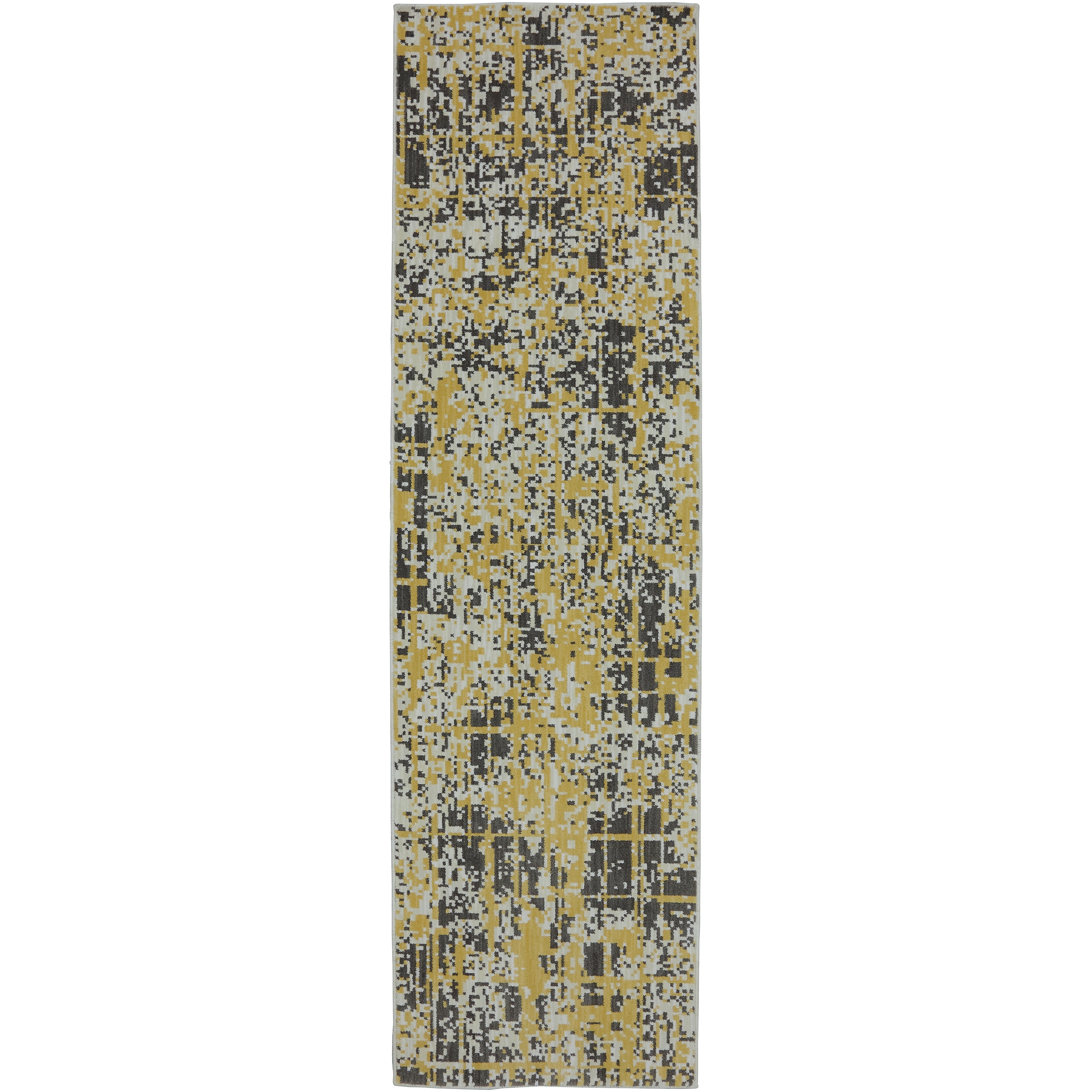 Karastan Panache Pixelated Creme Brulee Rug (24 X 83)