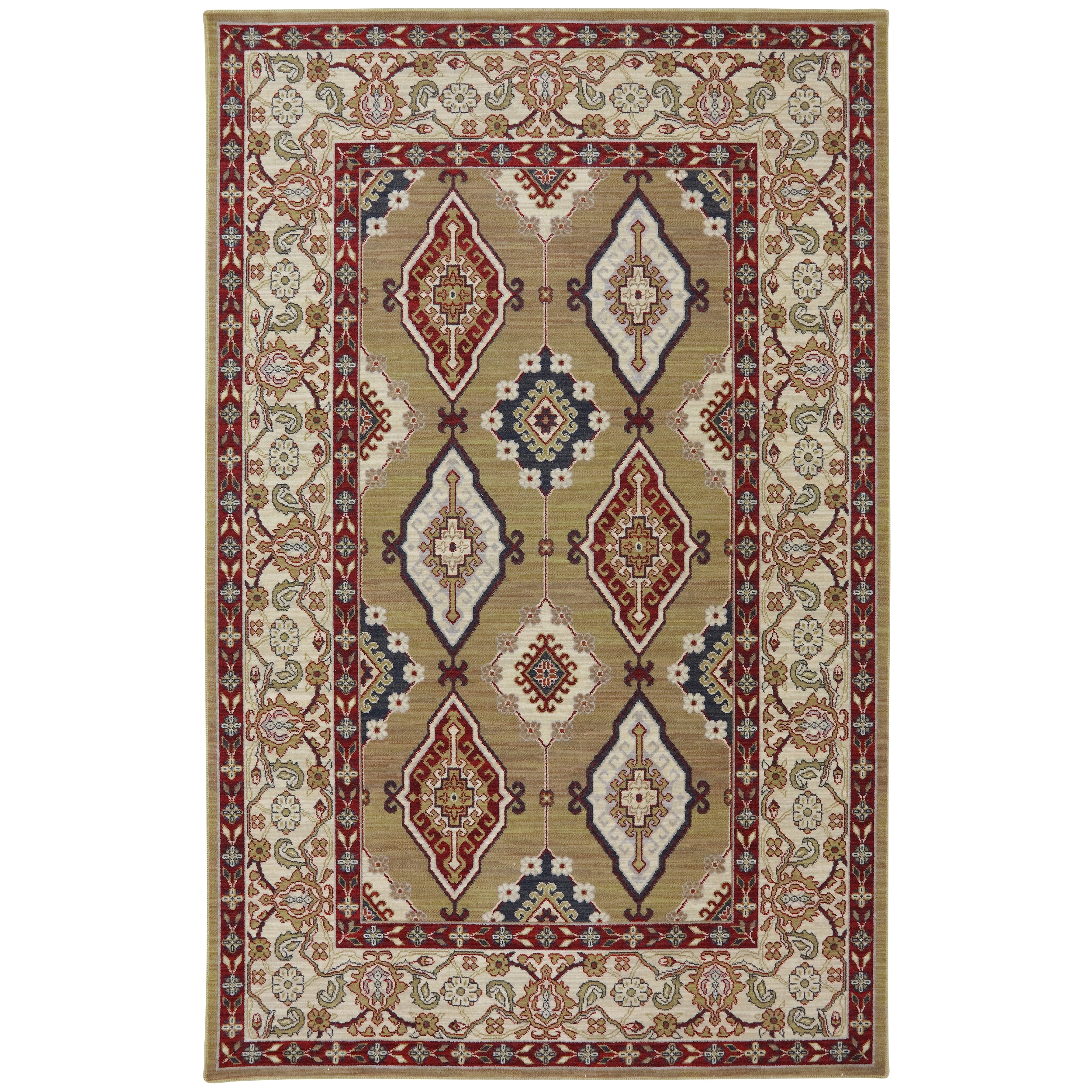 Woven Karastan Woolrich Loramar Honey Wool Rug (8 X 10)