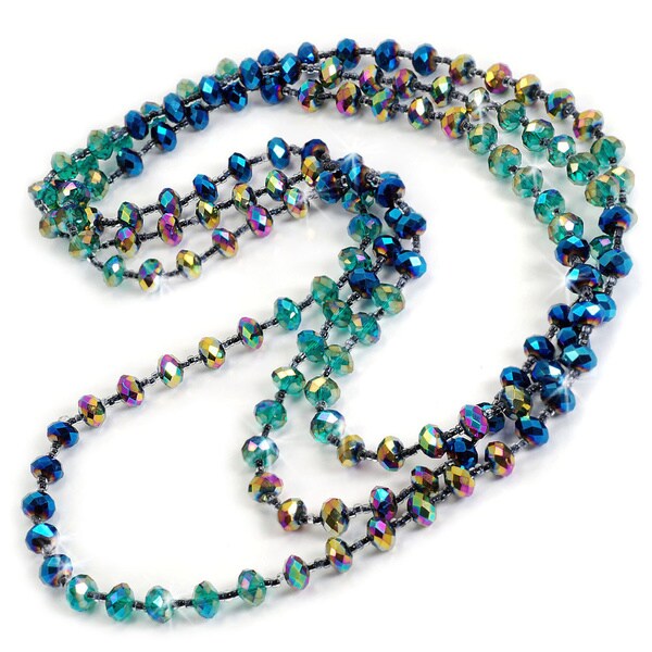 Sweet Romance Iridescent Glass Beads Necklace