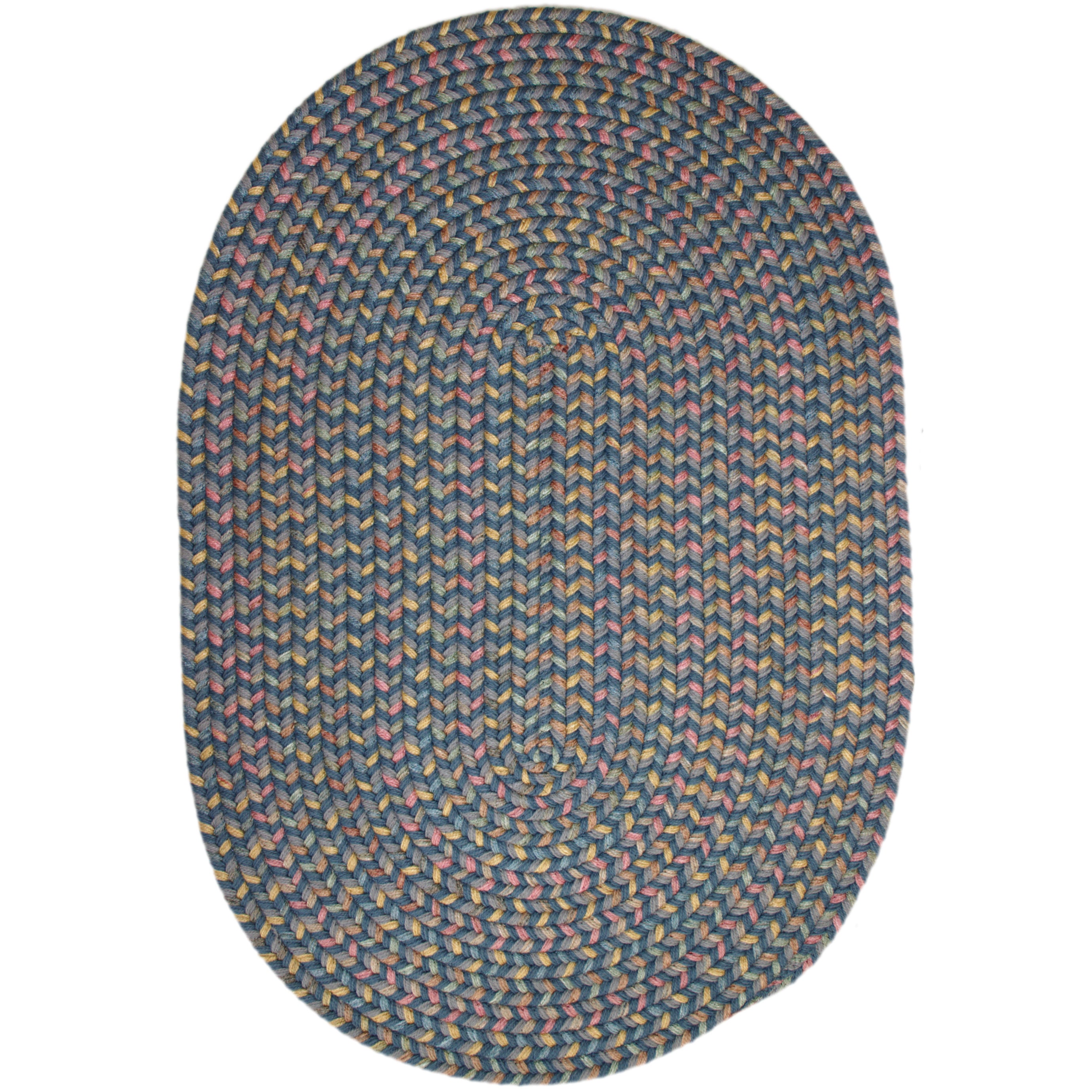 Bouquet Multicolored Braided Area Rug (7 X 9)