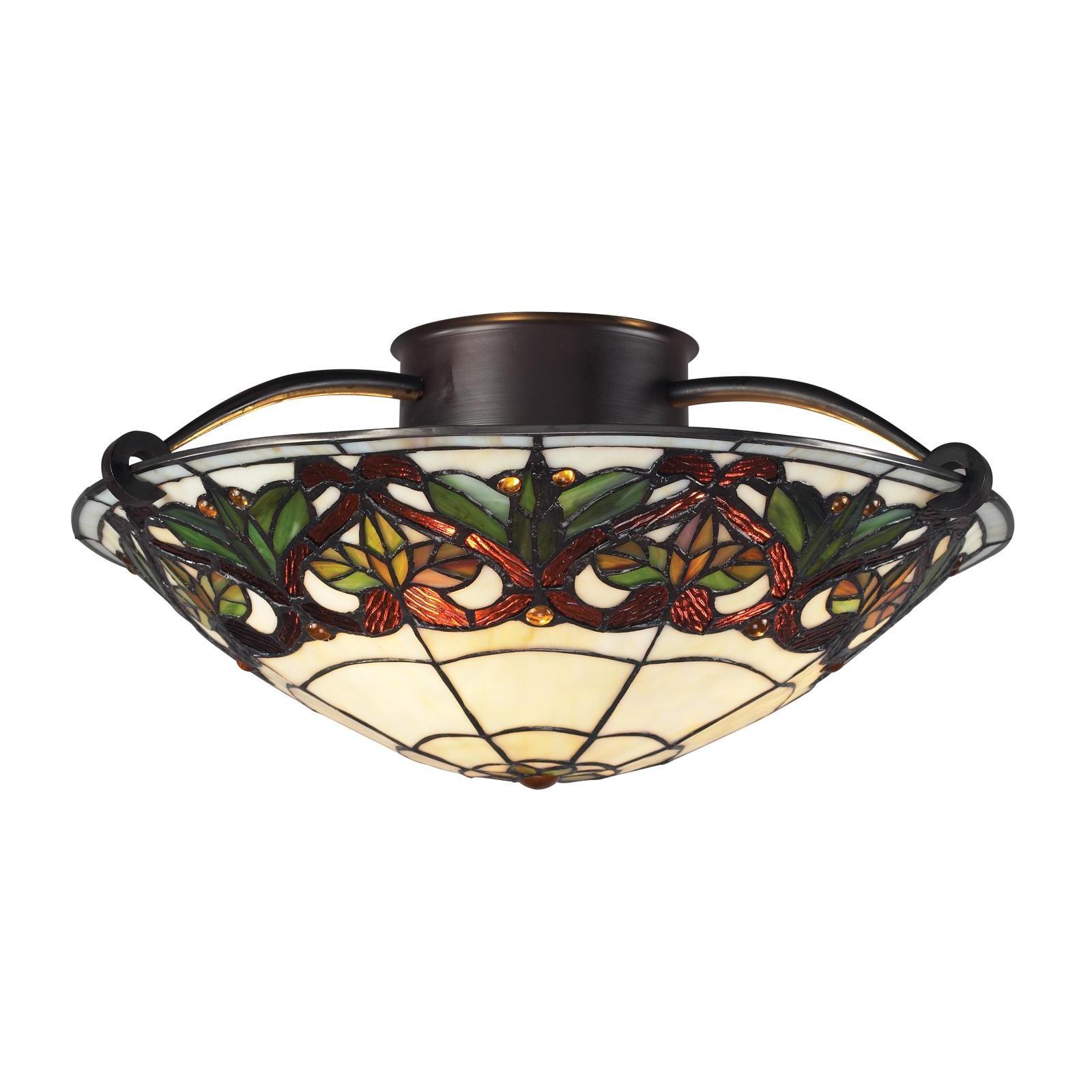 Z lite Chestnut Bronze 3 light Ceiling